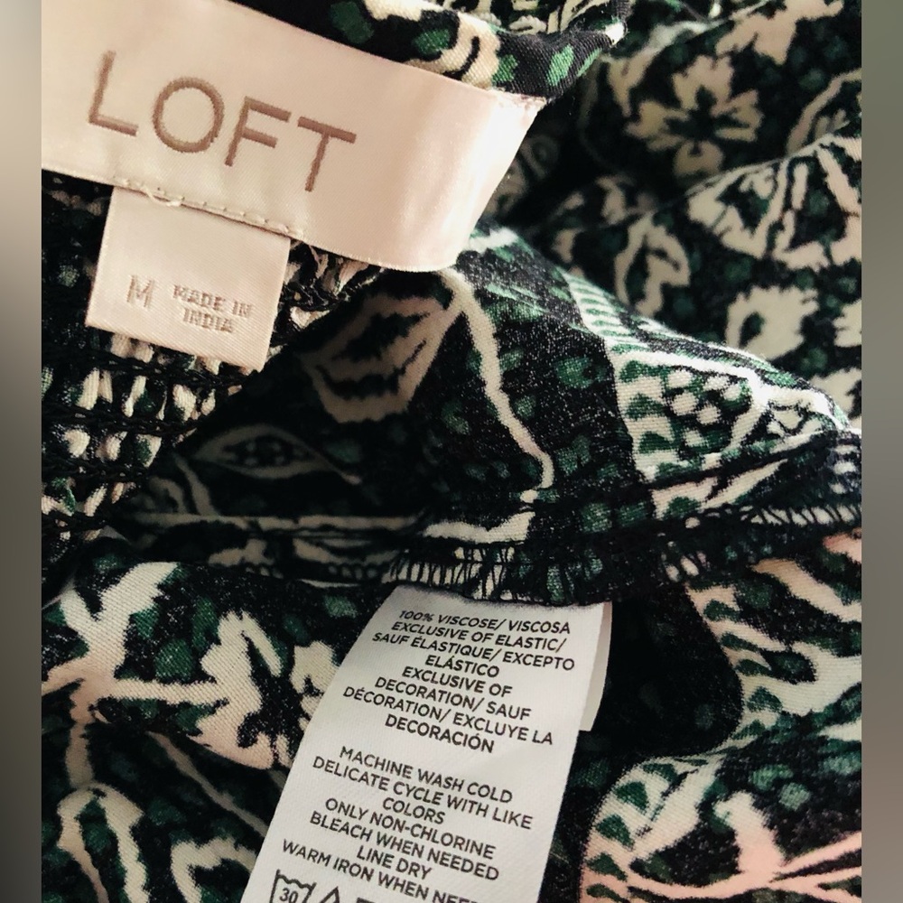LOFT Floral Smocked Yoke Mini Dress - Picture 6 of 6